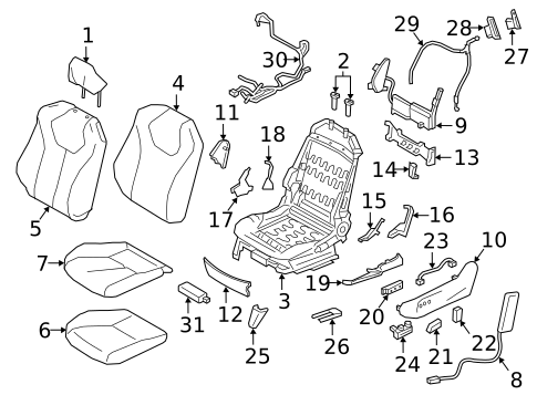 Power Seats for 2019 INFINITI Q60 #1