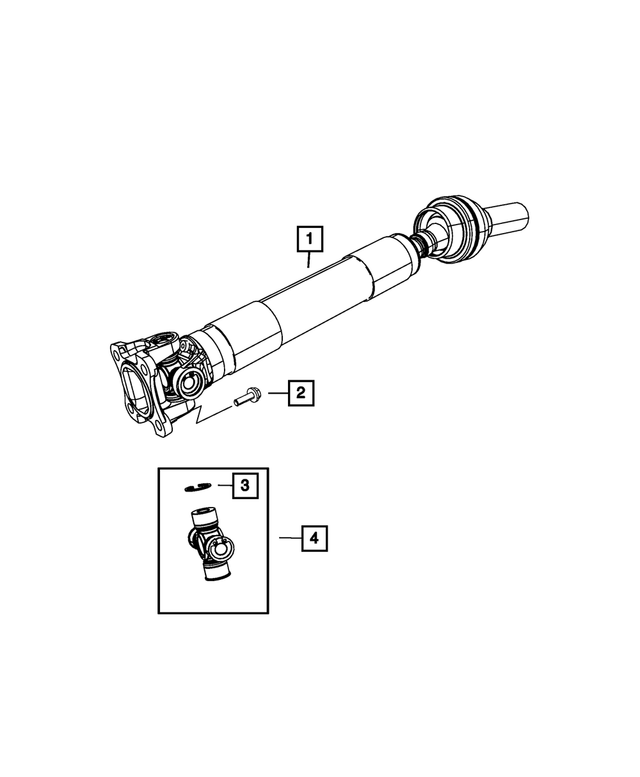 J3207886 - Front Axle; Corporate 205 MM; Differential and Drive Line: U-joint Snap Ring for Mopar Image