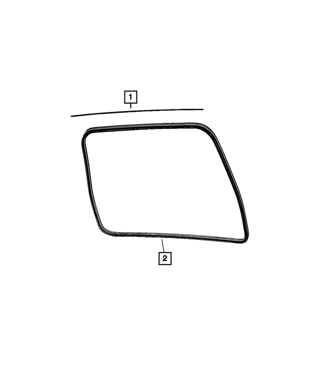 68343373AA - Doors, Door Mirrors and Related Parts: Lift-Gate Seal for Mopar Image
