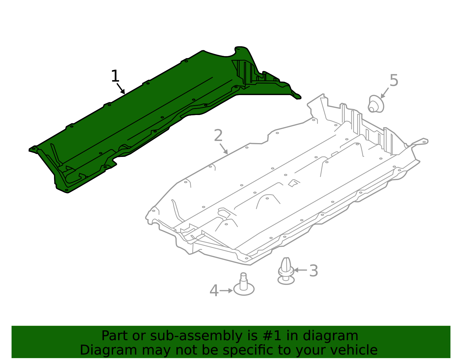 2015-2024 Nissan Murano Front Under Cover 74814-5AA0A | Parts for