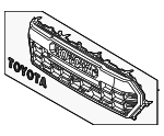 53101AK060 - : Grille Assembly for Toyota Image
