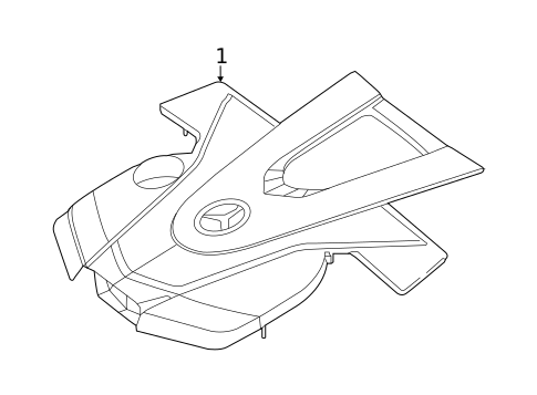 Engine Appearance Cover for 2015 Mercedes-Benz C400 #0
