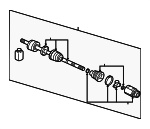 MR980368 - Suspension: Axle Assembly for Mitsubishi Image