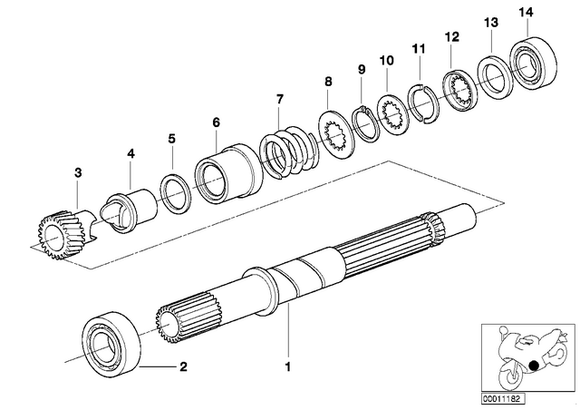 23312333127 - : Shim - 17X28X3.32 for BMW-Motorrad Image