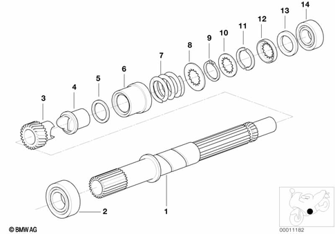 Transmission Shafts for 2001 BMW-Motorrad R 1200 C #1
