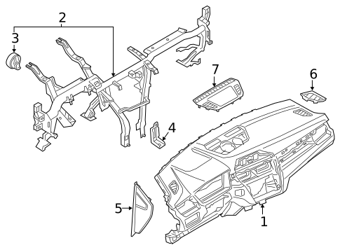 Instrument Panel for 2019 BMW X1 #0