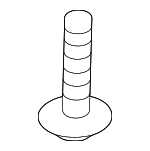 1249305167E - Body: Fender Liner Screw for Kia: Cadenza, Carnival, EV6, Forte, Forte Koup, Forte5, K4, K5, K900, Niro, Niro EV, Optima, Rio, Sedona, Seltos, Sorento, Soul, Soul EV, Sportage, Stinger, Telluride Image