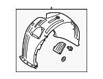 86812J5010 - Body: Fender Liner for Kia: Stinger Image
