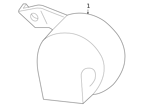 Horn for 2013 GMC Terrain #0