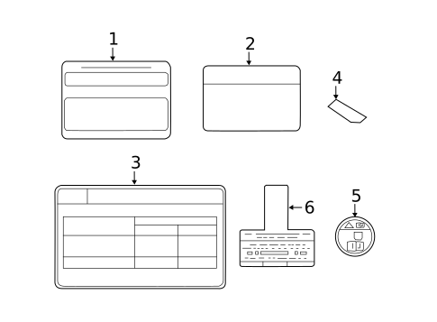 Labels for 2021 Kia Telluride #0
