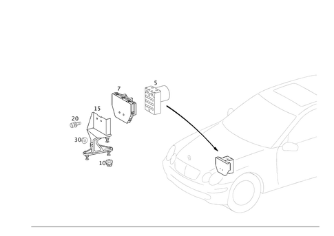Hydraulic Unit for 2006 Mercedes-Benz C55 AMG #0