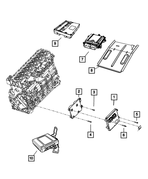 Keys, Modules and Engine Controllers for 2011 Ram 3500 #5