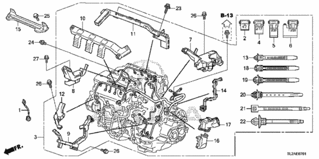 Engine Wire Harness (V6) for 2014 Acura TSX #0