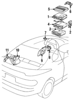 8628520090 - : 1990-1993 Toyota Celica - Amplifier Bracket for Toyota: Celica Image