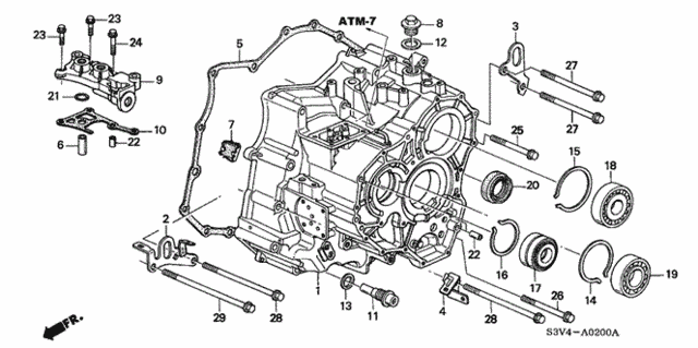 AT Transmission Case ('01-'02) for 2002 Acura MDX #0