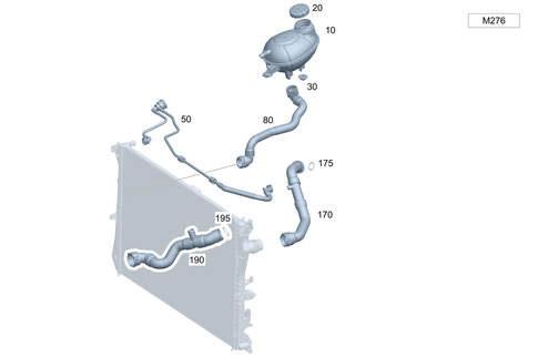 Expansion Tank, Mounting and Hoses for 2025 Mercedes-Benz E450 #0