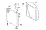 2015040046 - Radiator: Bracket for Mercedes-Benz: 190D, 190E Image