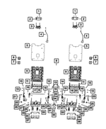 68030757AC - Interior Trim: Bolt for Dodge: Durango | Jeep: Grand Cherokee, Grand Cherokee L, Grand Cherokee WK Image