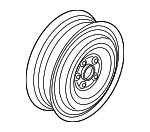 1K0601027CB03C - Suspension: Spare Wheel for Volkswagen: Golf, Golf R, GTI, R32, Rabbit Image