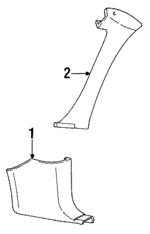 F4ZZ6302344ACY - Body: Cowl Trim for Ford: Mustang Image
