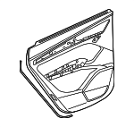 80A867303ABWFA - : Door Trim Panel for Audi: Q5, Q5 PHEV, SQ5 Image