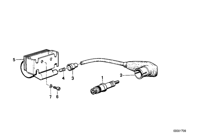12121243182 - : Ignition Wire for BMW-Motorrad Image