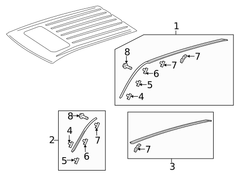 Exterior Trim - Roof for 2010 Mitsubishi Outlander #1