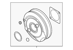 4K0612107C - Brakes: Power Brake Booster for Audi Image