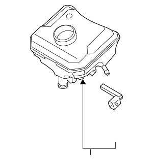 4K0698301 - Body: Brake Master Cylinder Reservoir for Audi Image