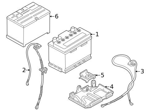 Battery for 2000 Saab 9-5 #0