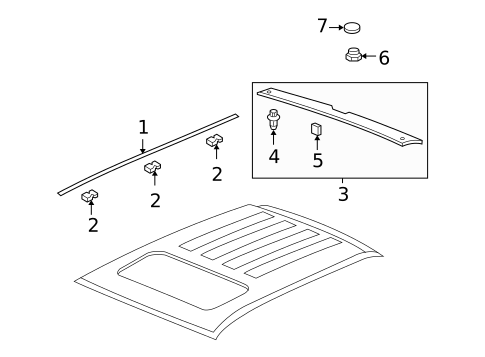 Exterior Trim - Roof for 2010 Honda Ridgeline #0