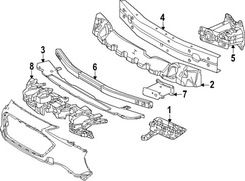 Bumper & Components - Front for 2024 Subaru Solterra #1