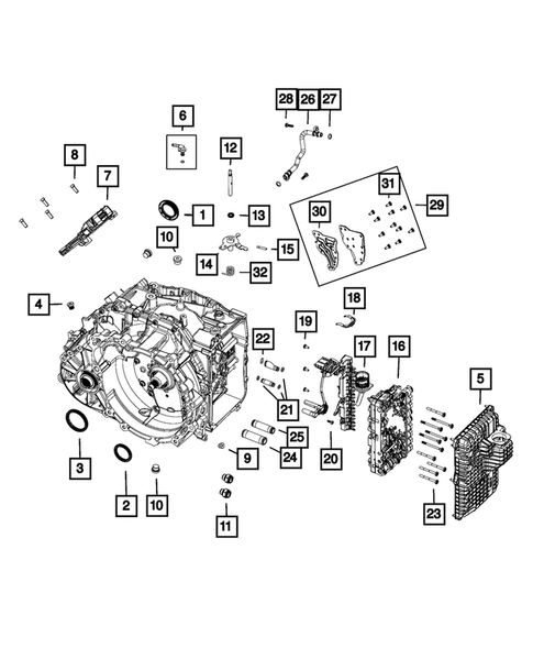 Automatic Transmission / Transaxle and Torque Converter for 2017 Chrysler 200 #0