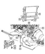 52028918AK - Cooling: Oil Cooler Return Hose And Tube for Mopar Image