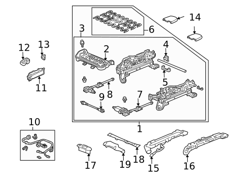 Tracks & Components for 2004 Acura TL #1