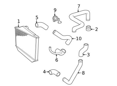 Intercooler for 1998 Volvo V70 #0