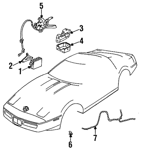 ABS Components for 1987 Chevrolet Corvette #0