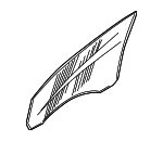 C2S5437 - : Door Glass for Jaguar: X-Type Image