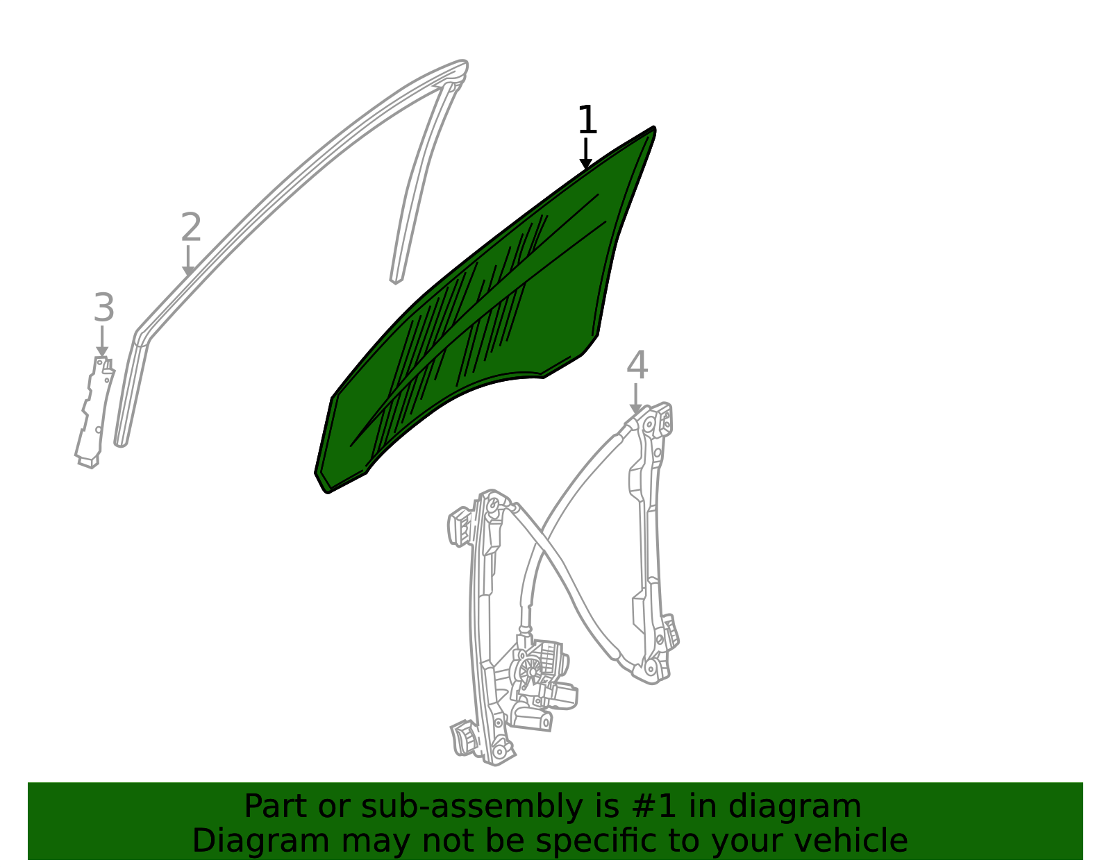 2002-2008 Jaguar X-Type Door Glass C2S5435 | OEM Parts Online