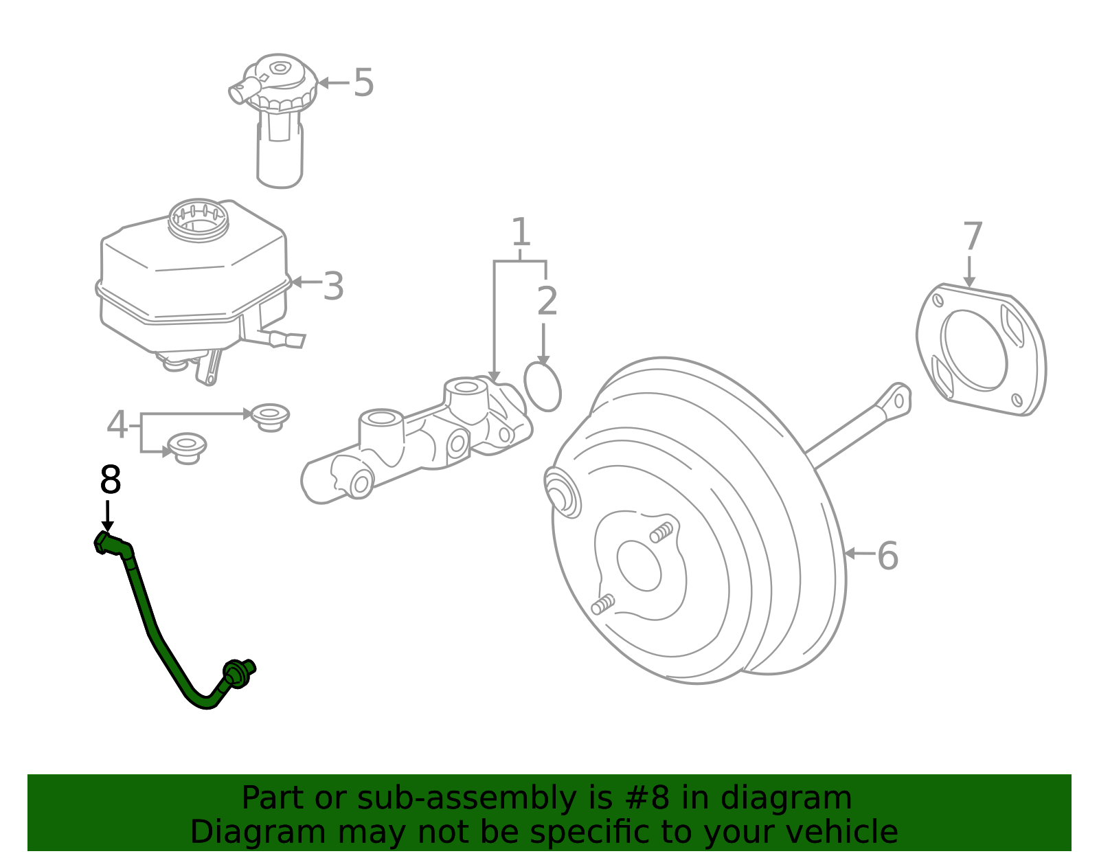Brake Vacuum Hose - OEM Booster Performance Line | AutoNationParts.com