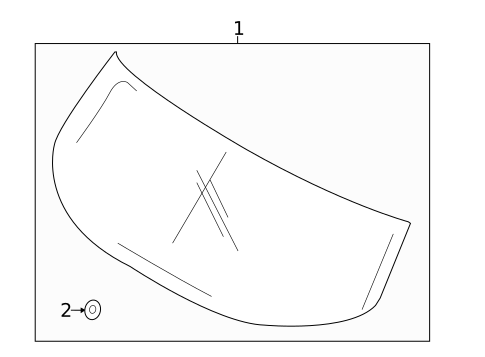 Glass - Lift Gate for 2018 Ford C-Max #0