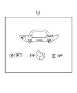 82209740AC - Mopar Accessories - Component Parts: Front Bumper Kit for Mopar Image