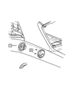 68054811AA - Body Sheet Metal Except Doors: Fuel Door Bumper for Mopar Image image