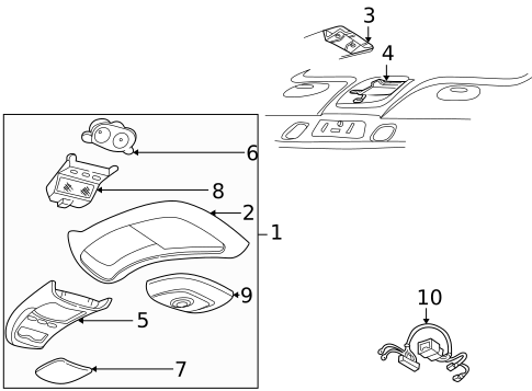 Overhead Console for 2001 Ford Explorer #0