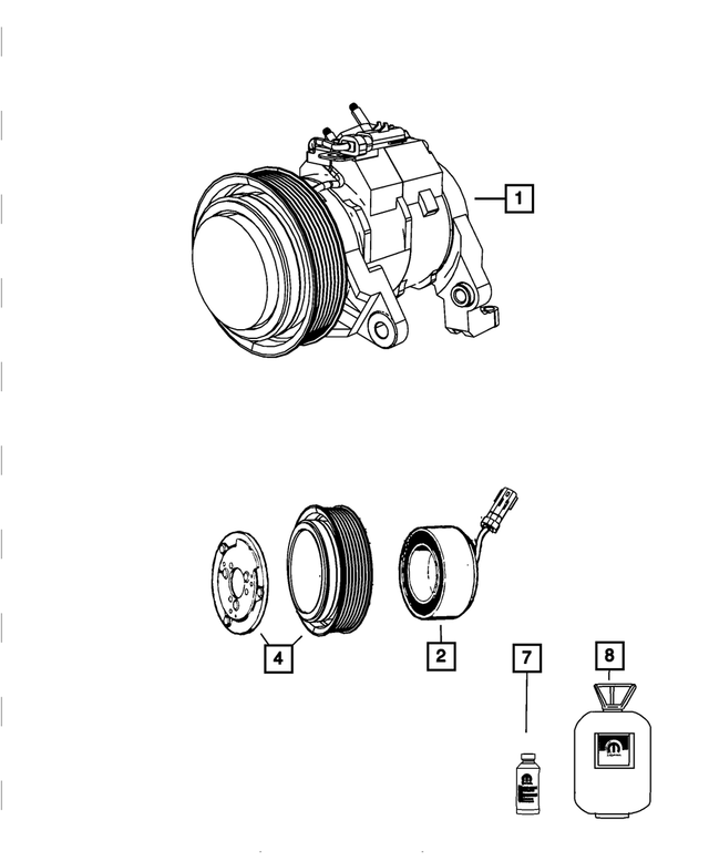 82300102AC - Air Conditioners and Heaters: A/c Compressor Lubricant for Mopar Image