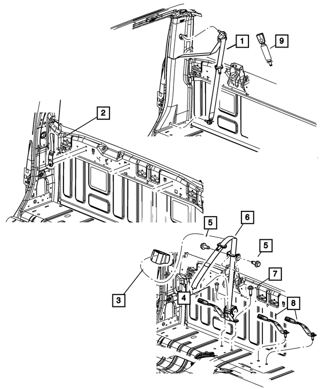 6507057AA - Restraints: Hex Head Screw And Washer for Mopar Image