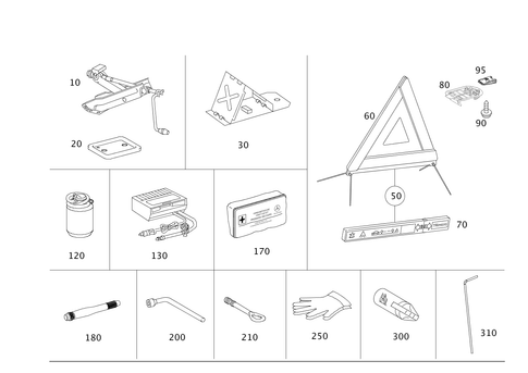 Tools and Accessories for 2016 Mercedes-Benz E250 #0