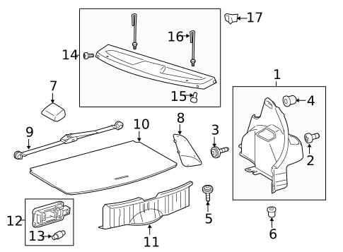 Interior Trim - Rear Body for 2017 Toyota Yaris #0