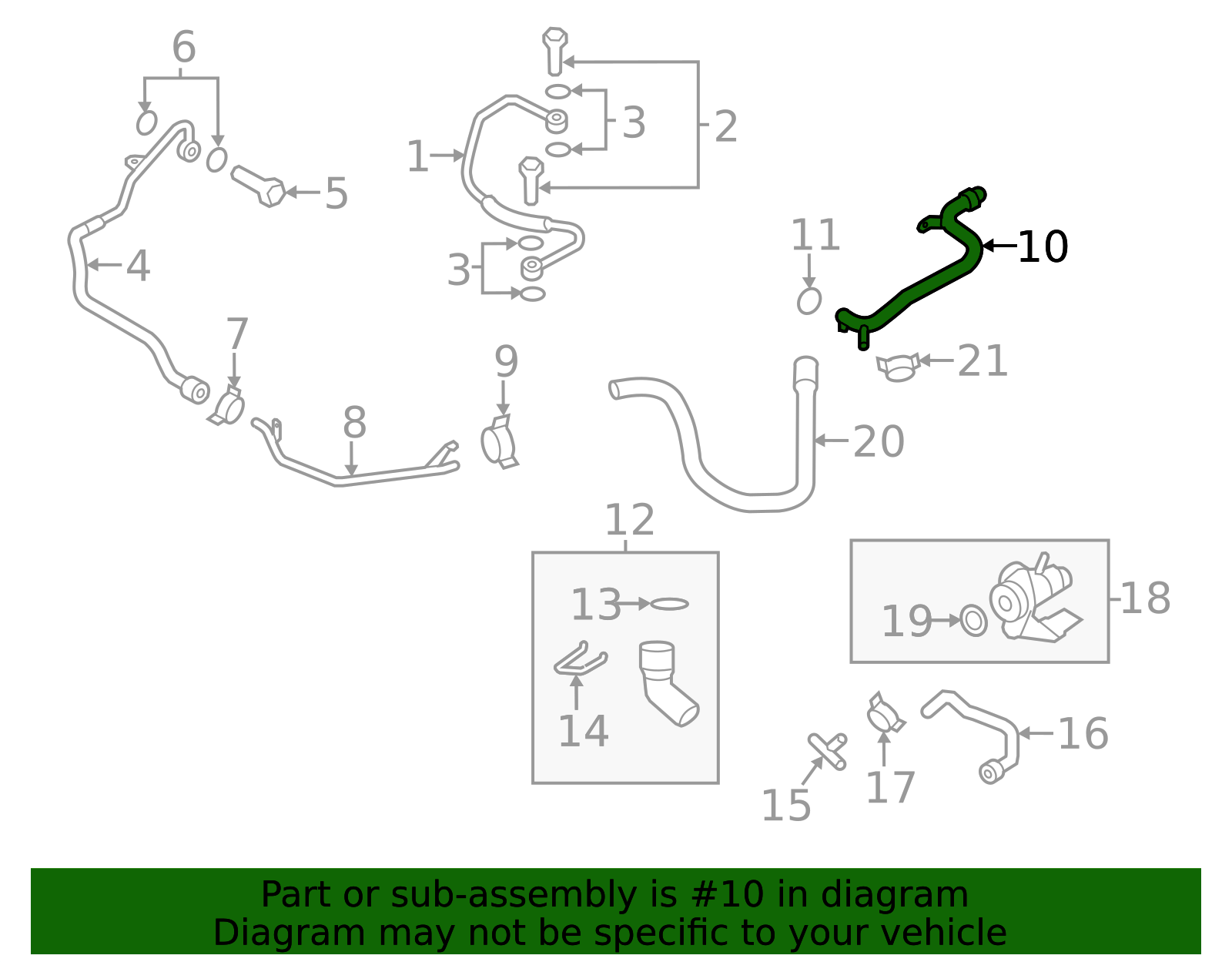2009-2017 Audi Engine Coolant Pipe 06H-121-065-D | OEM Parts Online