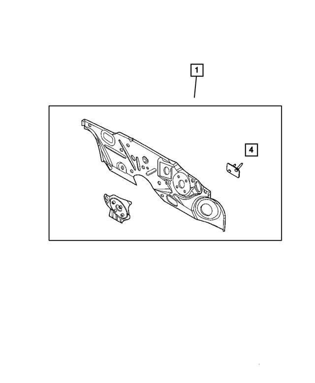 « 5017558AE – Body Sheet Metal Except Doors : Tablier Panneau pour Mopar Image »